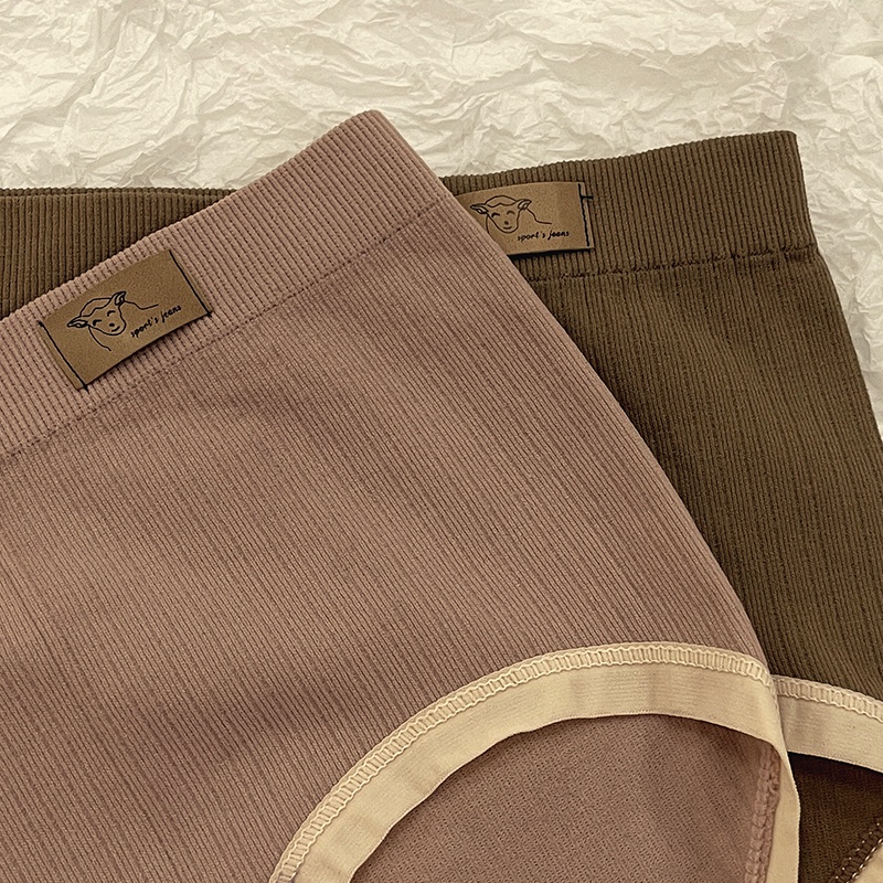Quần Lót Cotton Lưng Vừa Không Đường May Kháng Khuẩn Thoải Mái Cho Nữ