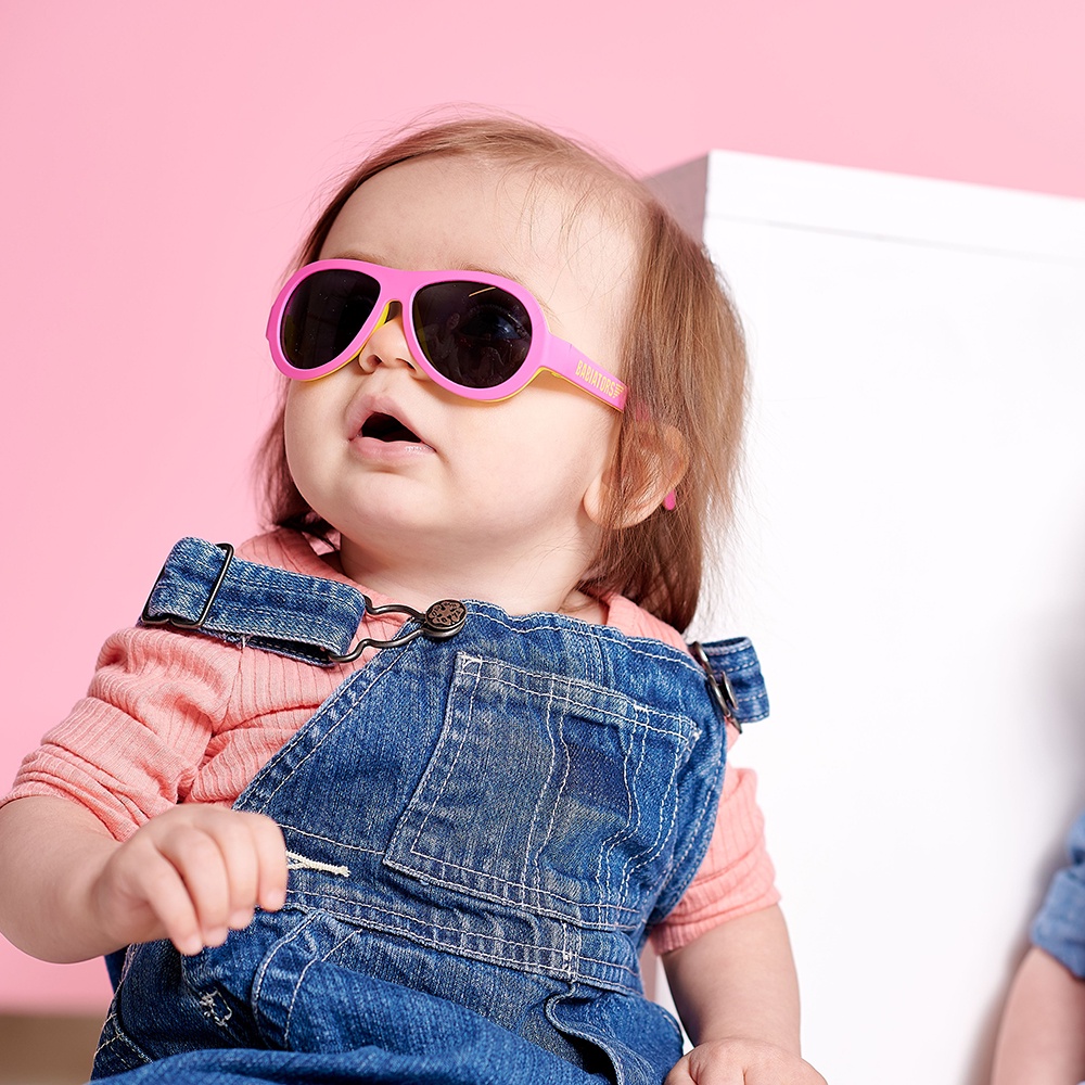 Ảnh Kính chống tia cực tím phi công hai màu Babiators - Pink Lemonade, cho bé 3-5 tuổi 3