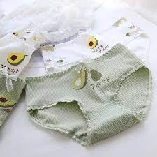 Set 10 quần lót cotton hình quả bơ - MẶC THÍCH