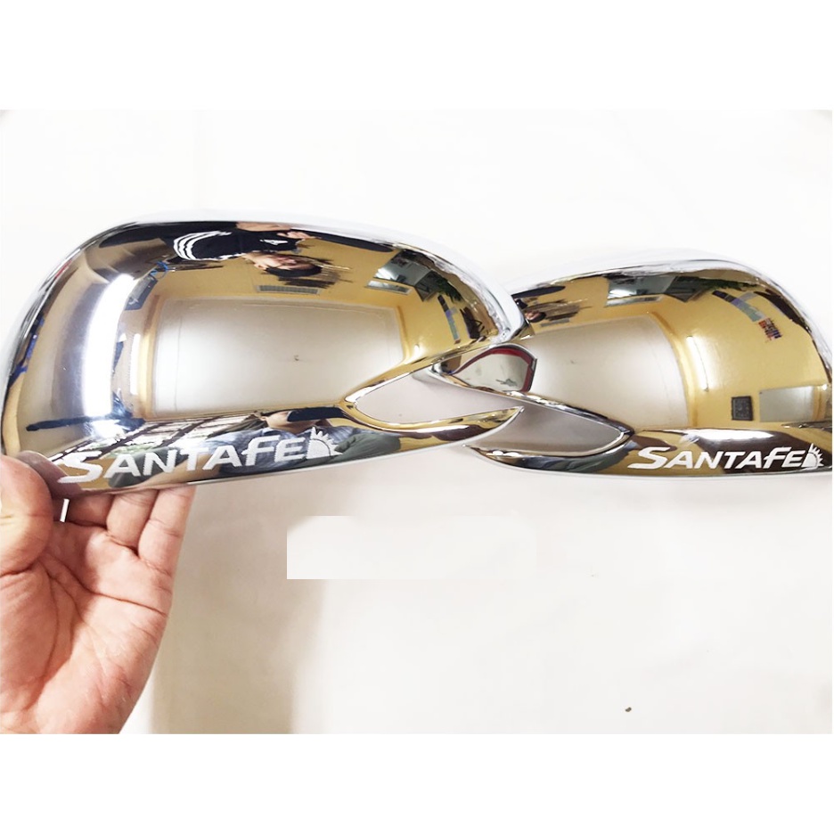 Ốp Gương chiếu hậu xe Hyundai Santafe 2019 - 2022, 2023, 2024 Mạ Crom cao cấp