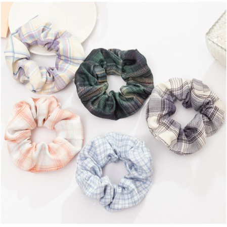 Dây Buộc Tóc Scrunchies Vải Cao Cấp Co Giãn Phối Nhiều Màu Link 2