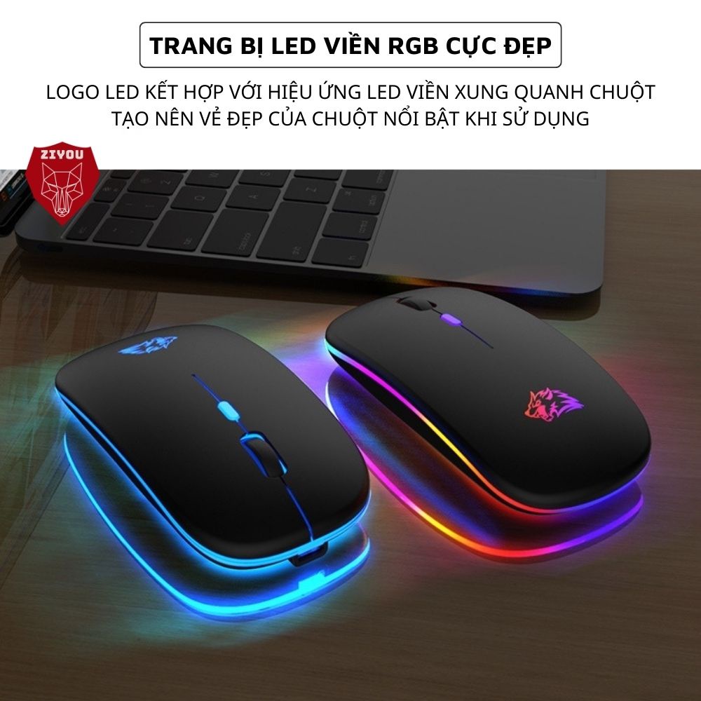 Chuột Không Dây Bluetooth X15 Sử Dụng Pin Sạc Lithium, Có Led RGB, Kết Nối Đa Năng Máy Tính, Laptop | BigBuy360 - bigbuy360.vn