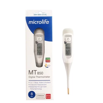 Nhiệt kế điện tử Microlife MT850 (8 giây) đầu dẻo đo thân nhiệt, môi trường bảo hành trọn đời