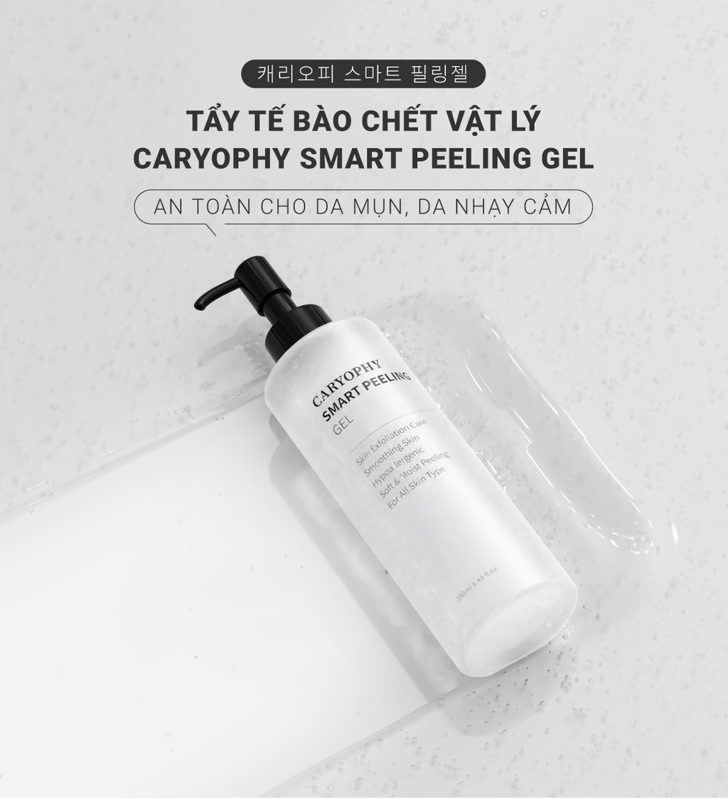 Mô tả Tẩy tế bào chết mặt Caryophy Smart Peeling Gel tẩy da chết vật lý da dầu mụn 250ml - 1