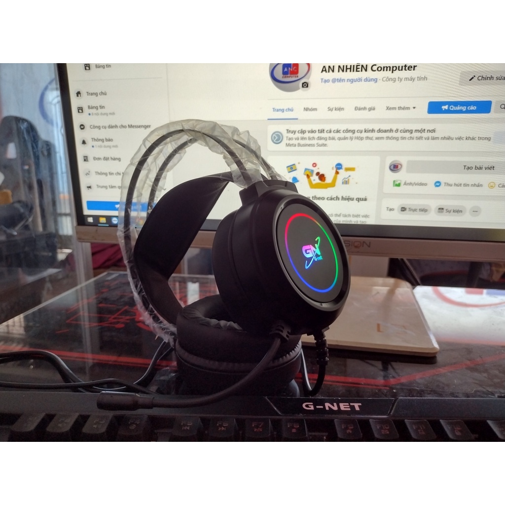 Tai Nghe 7.1 USB giá rẻ nhất GNet GH5 Plus LED RGB Chính Hãng | Shopee ...