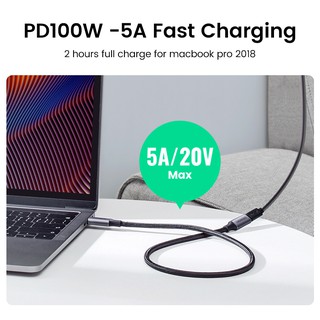 Ugreen Dây Cáp Nối Dài USB C 3.2 Cổng Type C 100W 10Gbps Cho MacBook Mini 2023 / Pro / iPad