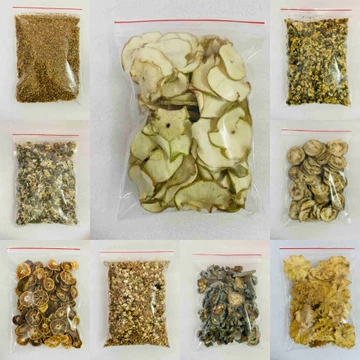 các loại 50gr trà hoa / trái dứa sấy khô,trái thơm ,dưa lưới, trà hoa quả detox, thảo dược giảm cân, bạch hương vân thảo