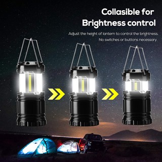 Bộ 3 Đèn Led COB Mini 3 * AAA Chống Thấm Nước Có Tay Cầm Tiện Dụng Mang Theo Cắm Trại