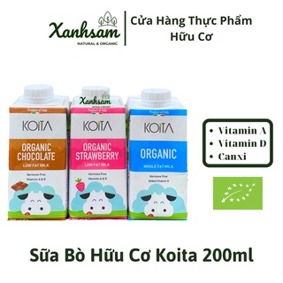Sữa Bò Hữu Cơ Koita 200ml - Xanhsam Natural & Organic