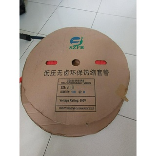 Ống gen co nhiệt phi 10 màu đỏ đen bán theo mét tới