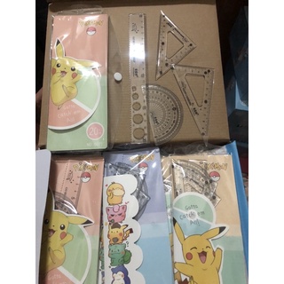Thước bộ hình cute, bộ dụng cụ 4 thước kẻ