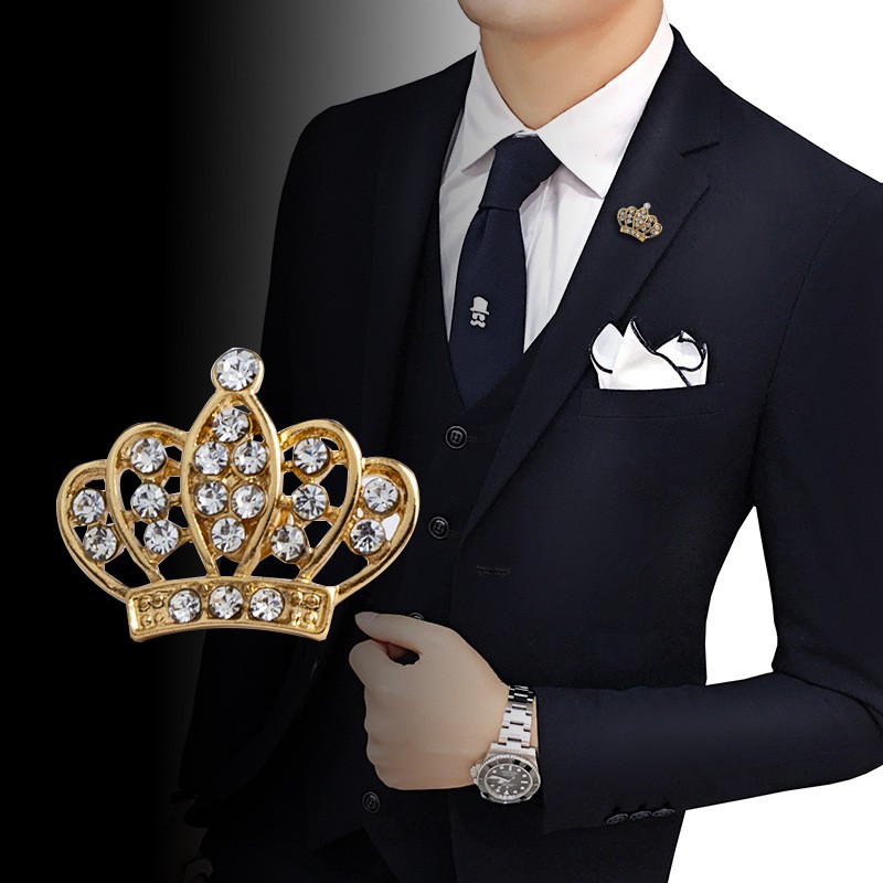 Ghim Cài Áo Vest Nam Lapel Pin Thời Trang Hình Vương Miện Hoàng Gia Mini  Gh-107 {Phụ Kiện Vest Nam - Adamzone} | Shopee Việt Nam