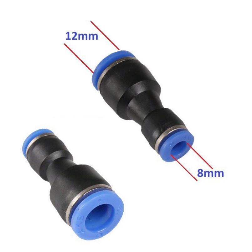 5 cái 10 cái [ 5 ,10]Phụ kiện nối nhanh ống 8mm - tê chia , co nối góc, nối thẳng, đầu chuyển ống hơi 12mm ra ống 8mm
