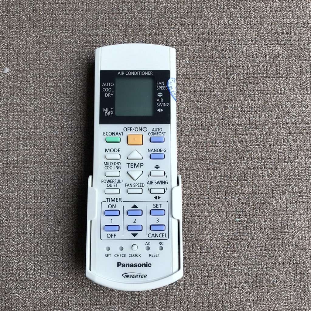 Điều khiển điều hòa panasonic econavi loại nhỏ, Remote máy lanh panasonic hàng chính hãng malaysia, Bảo hành 12 tháng
