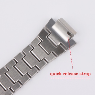 Dây đeo bằng thép không gỉ + Viền cho Casio G-shock DW5600 / 5610 GW5600E DW / GW5000 DW5035 Phụ kiện vòng đeo tay bằng kim loại