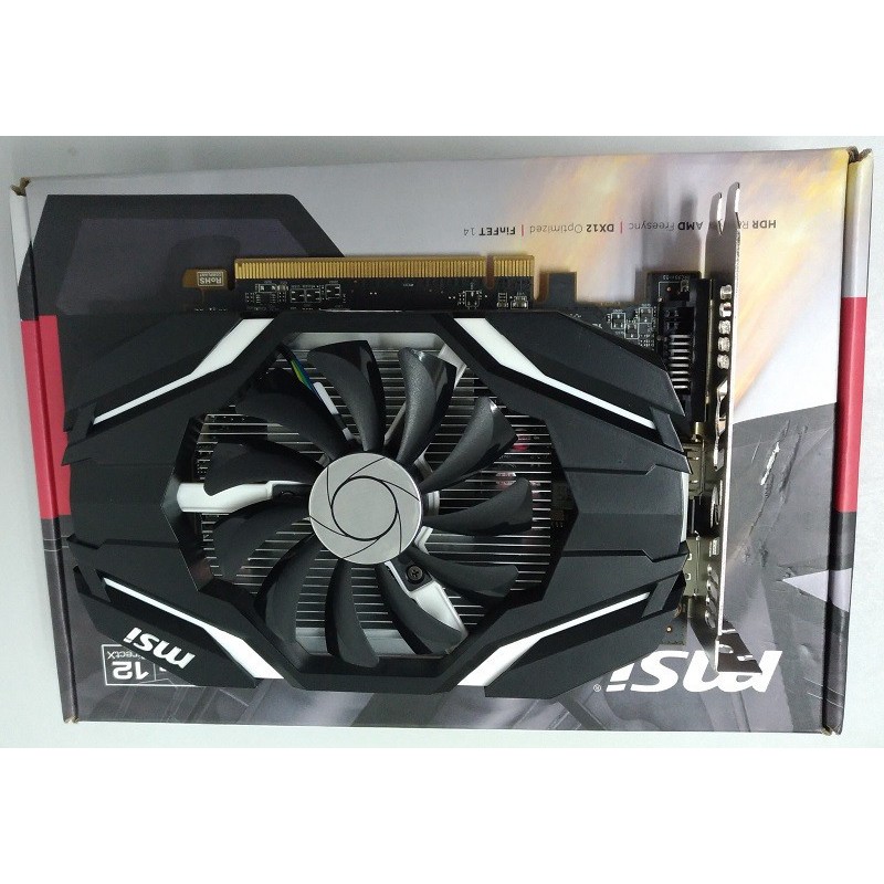vga RX 460 4G - hiệu MSI bản không nguồn phụ, siệu nhẹ điện chiến PUBG ...