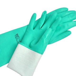 [Chính hãng] Găng tay chống hóa chất Malaysia cấu tạo nitrile, Găng tay chống dầu nhớt, chống axit, thấm mồ hôi OKAMAS