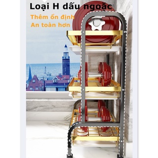 Gslife 55Cm 2/3 Tầng Kệ Bếp Đa Năng-Kệ Chén Bát Thông Minh Tiện Lợi Kèm Khay Đựng Mô Hình Mới Nhất
