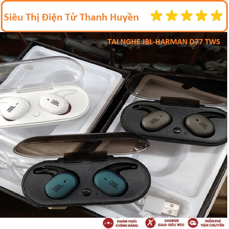 Tai Nghe Th Thao JBL HARMAN D77TWS TaiNghe Bluetooth C Mic C m