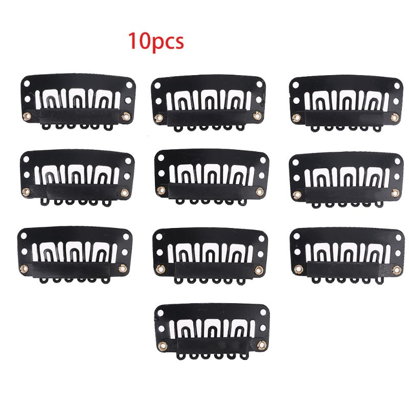 Ppy 10 Chiếc 32 Mm Hình Chữ U Kẹp Tóc Kim Loại Cho Phần Mở Rộng Tóc Sợi Ngang Kẹp Tóc Giả