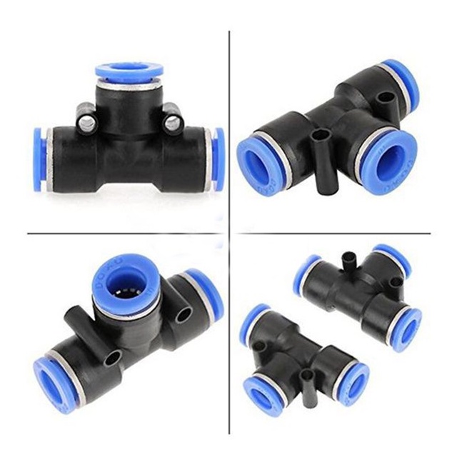 Tê Ống Hơi Lắp Ống Tưới 8mm - Tưới Phun Sương, Tưới Nhỏ Giọt, Tưới Phun Mưa