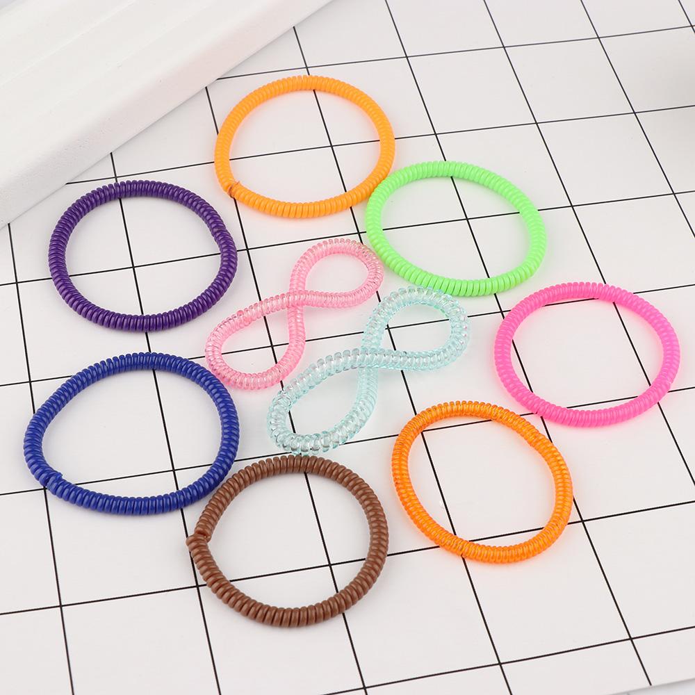 HOBBYIN 20 Chiếc Giá Đỡ Đuôi Ngựa Thời Trang Nữ Dây Điện Thoại Co Giãn