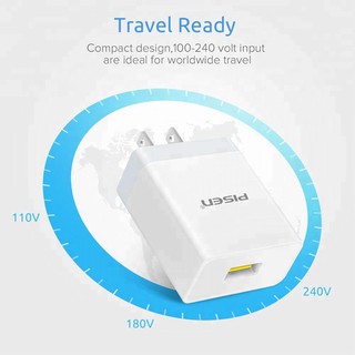 Cốc sạc nhanh Pisen TS-C092 hỗ trợ quick charge 3.0 18W (Trắng)