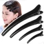 Yoo 1Pc Nữ Bé Gái Nhựa Đen Đơn Prong Kẹp Tóc Chuyên Nghiệp Làm Tóc S