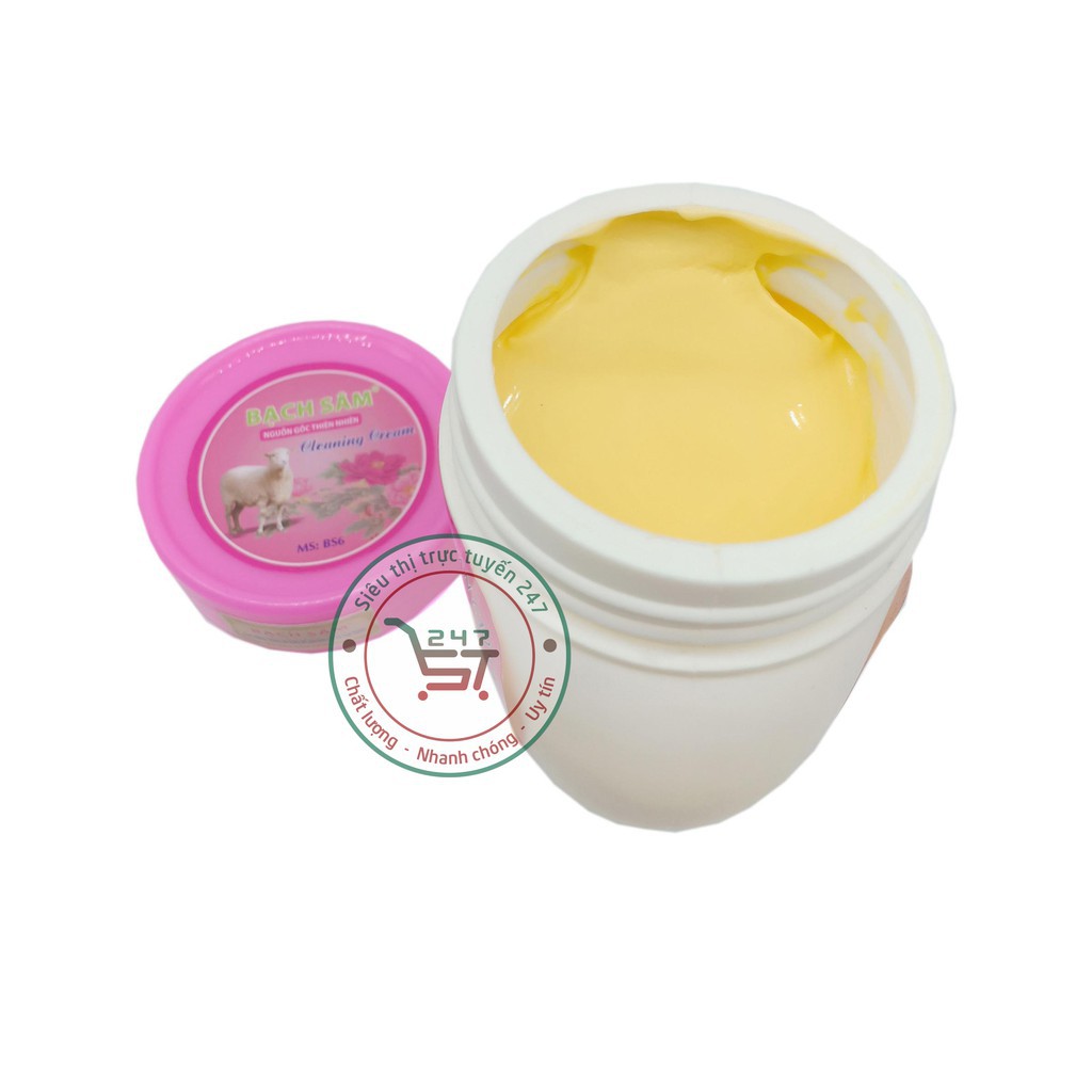 Kem body Trắng da toàn thân Giữ ẩm ngừa Lão hóa Se khít lỗ chân lông Bạch Sâm BS6 180g (Trắng Hồng)