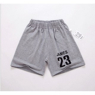 ♕ ❀5-16Y Mùa Hè Trẻ Em Quần Ngắn Cotton Bé Trai Bé Gái Đi Biển Thể Thao Quần Màu Trơn