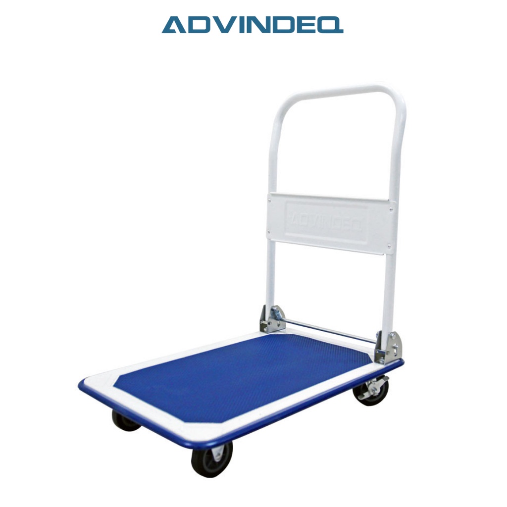 Xe đẩy hàng 4 bánh gấp gọn ADVINDEQ TL-150 sàn thép cao cấp, tải trọng 150kg, bảo hành 12 tháng toàn quốc