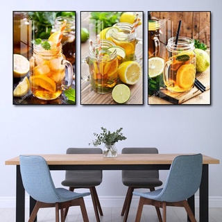 Tranh Treo Tường Đồ uống - Tranh Treo Quán Cafe, Quán Trà Sữa, Phòng Ăn Laminate Tráng Gương