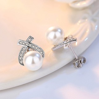 Bông tai ngọc nhân tạo tam giác BHBT133