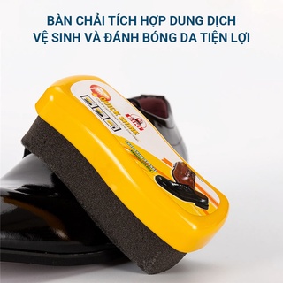 Bàn chải đánh bóng da giày Biki tích hợp dung dịch đánh bóng vệ sinh