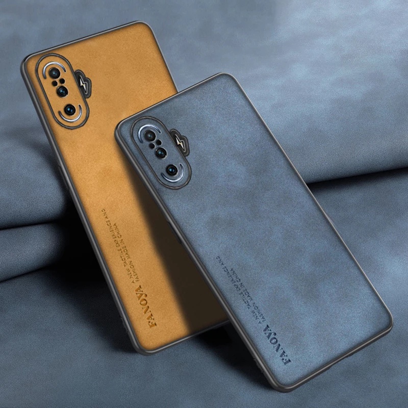 Dành Cho Xiaomi Redmi K40 Gaming Cao Cấp Kinh Doanh Retro Da Cao Su Mềm TPU Bao Da
