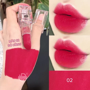 Son Sáp, Thỏi Dolly Không Chì Màu đỏ hồng khô