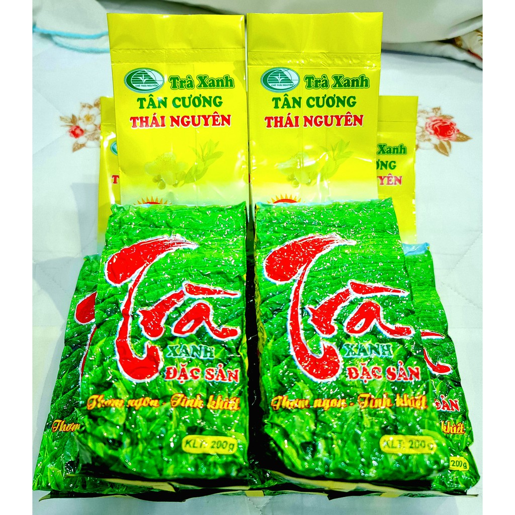 THƯỢNG HẠNG] Trà Xanh Tân Cương Thái Nguyên Cao Cấp - Trà Bắc Thơm Ngon  Tinh Khiết - Gói 200 Gram | Shopee Việt Nam