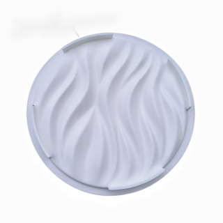 20cm 27cm Tròn Tấm Bánh Mousse Khuôn Seoul Phong Cách Cắt Chocolate Sóng Muỗi Trang Trí Khuôn Silicon