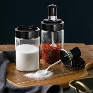 Lọ Đựng Gia Vị, Hũ Đựng Gia Vị Kèm Muỗng Mẫu Mới Cam Homeware