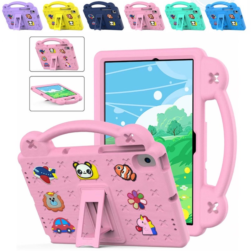 Ốp Lưng Dành Cho Samsung Tab A11 8.7 "2025 A11 + / A11 Plus 11inch A8 10.5 2022 X200 10.5 Tab A 8.0 2019 T290 T295 A7 Lite 8.7inch 2021 T220 T225 S6 Lite 2022 Trẻ Em Tay Cầm Đứng Chống Sốc