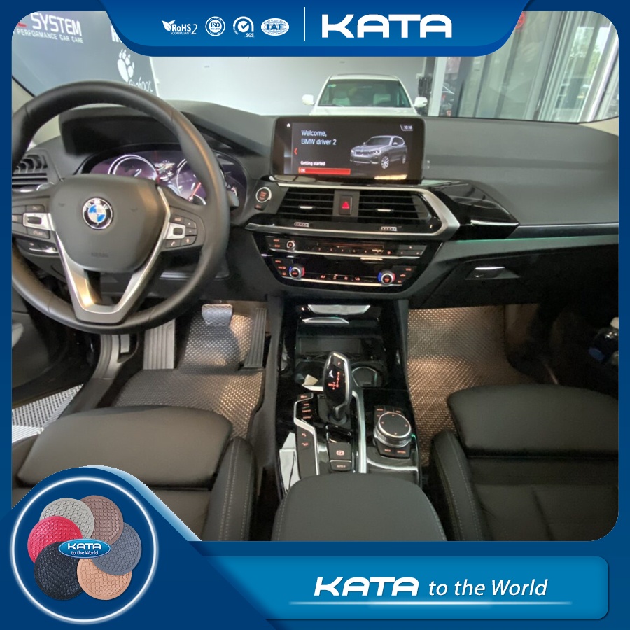 Thảm lót ô tô KATA cho xe BMW X3-X4 (G01, G02) (2018-2025) - Khít với sàn, Chống trơn, Không mùi, Không ẩm mốc