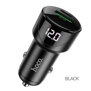 Tẩu sạc ô tô / Cốc sạc xe hơi Hoco Z42 hỗ trợ QC3.0 và PD20W - màn hình hiển thị điện áp - Phụ Kiện Nhất Tín