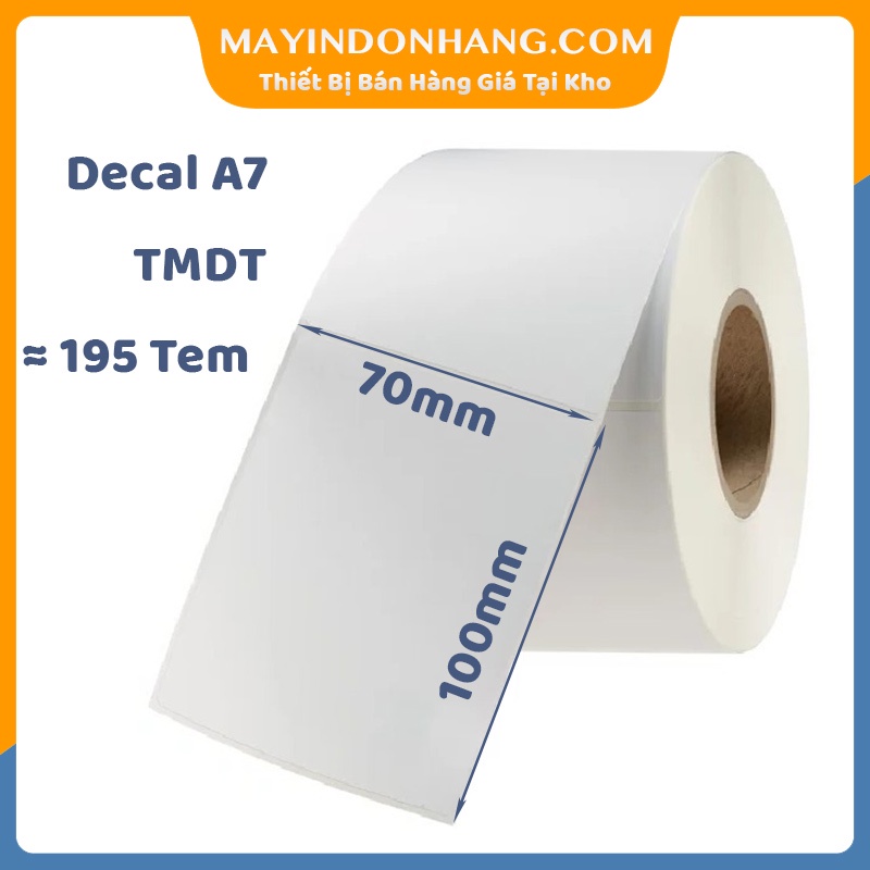 Giấy In Tem, In Nhãn,in đơn Shopee Tem Dán khổ 70x100 mm - Decal 7x10 ...