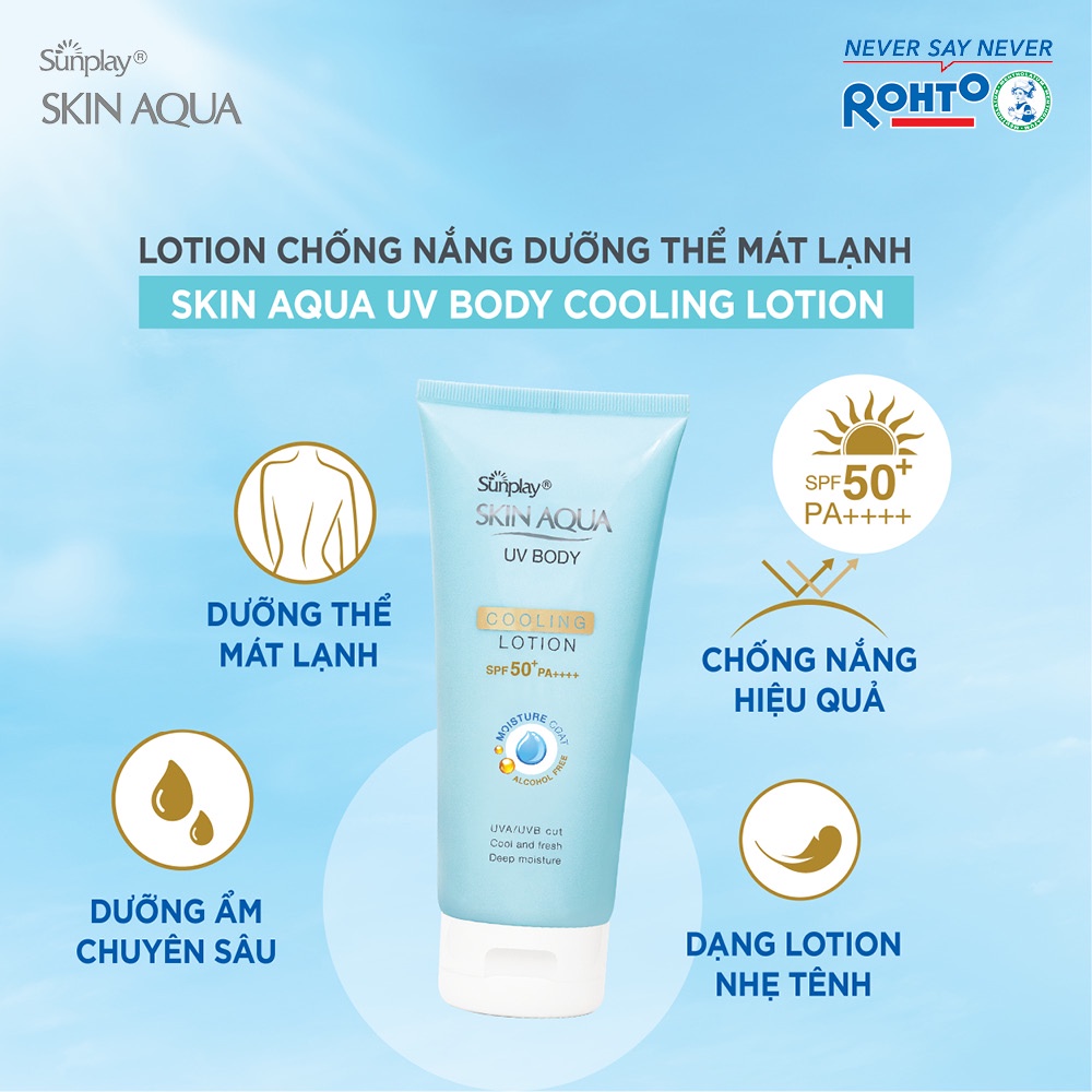 Ảnh Kem Chống Nắng Dưỡng Thể SUNPLAY Skin Aqua Uv Body Lotion Spf 50+ Pa++++ (150g) 4