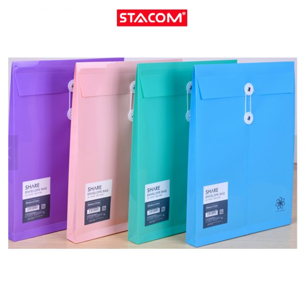 Túi Đựng Hồ Sơ Stacom D-215 1 Ngăn Khổ A4 (1 Xấp 12 Cái) | Shopee Việt Nam
