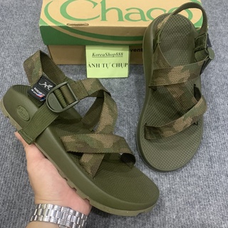 Dép Xăng Đan Nam Chaco Quai Dù Họa Tiết Rằn Ri Mã D101