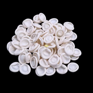 100pcs Disposable Latex Rubber Finger Cots Sets Fingertips Protector Gloves