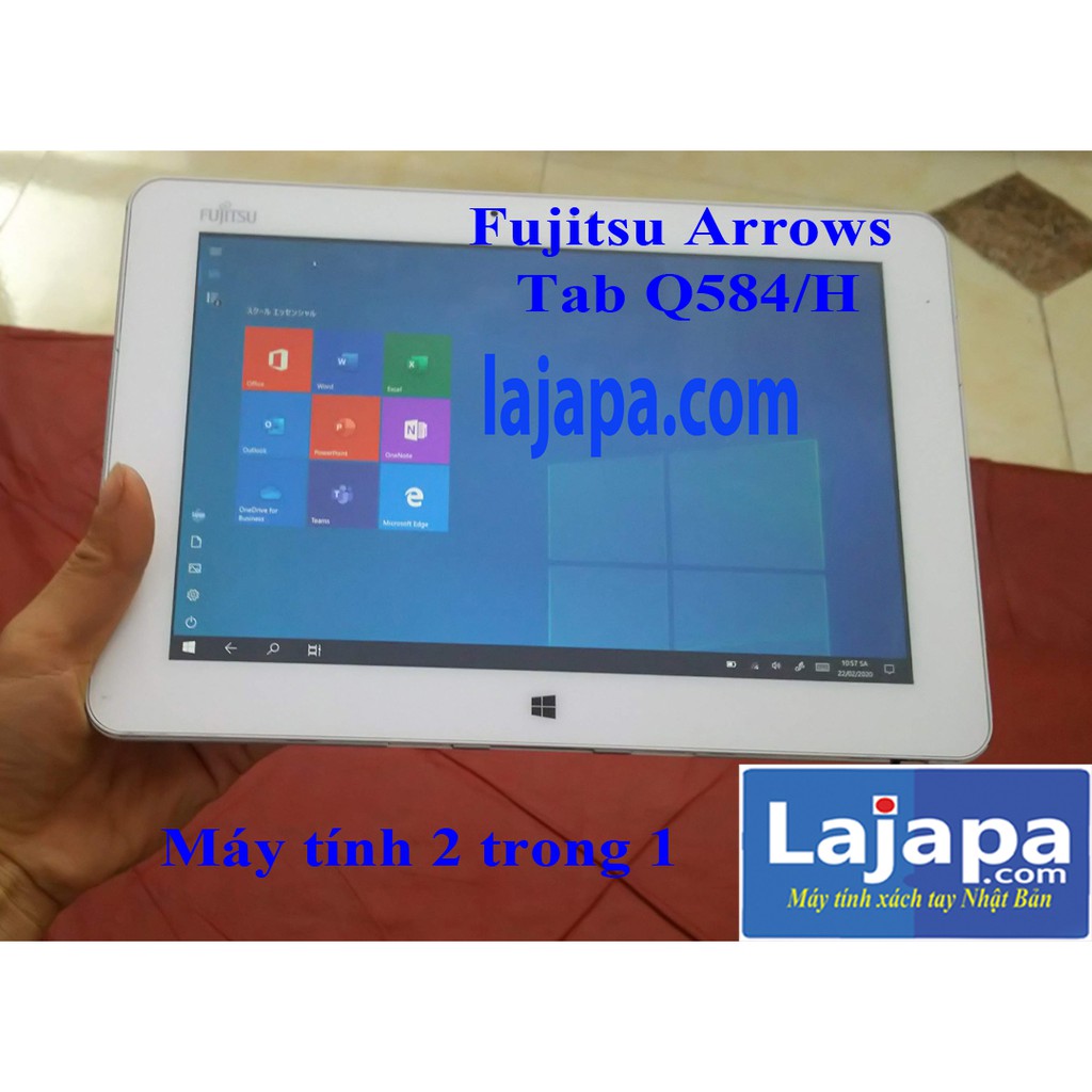 [Xả Kho 3 Ngày] Laptop 2 in 1 LAJAPA Màn Cảm Ứng 2K (2560x1440 pixel)  Fujitsu Arrows Tab Q584 máy tính xách tay nhat ban