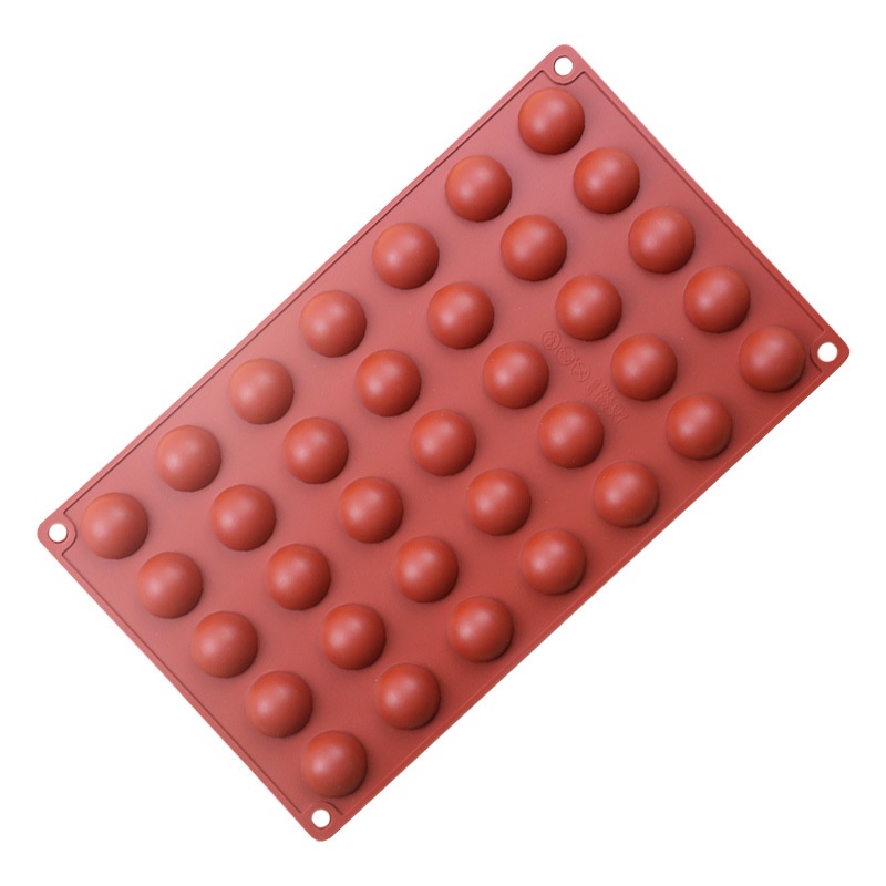 Khuôn Silicone Làm Bánh 35 Ô Hình Bán Nguyệt Tiện Dụng