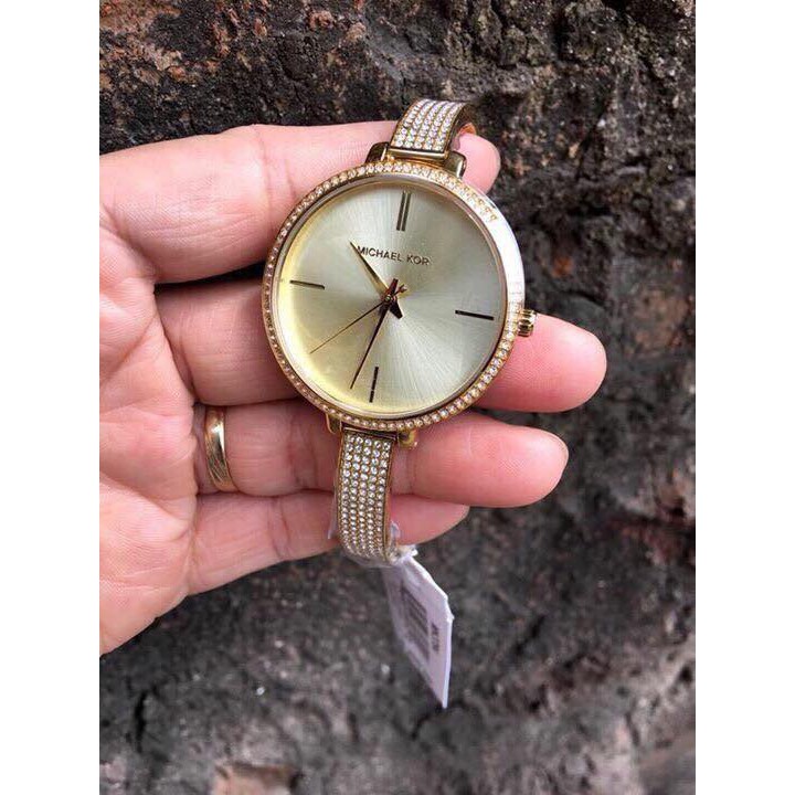 Đồng Hồ Nữ Michael Kors Jaryn Crystal Gold Sunray MK3784 | Shopee Việt Nam